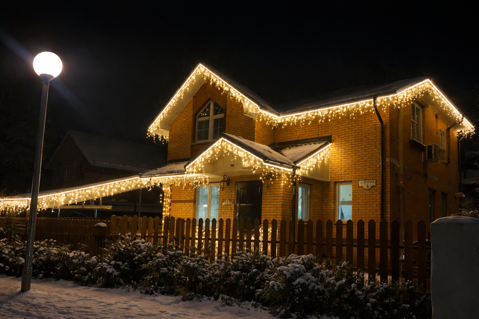 Как соединить уличную гирлянду между собой